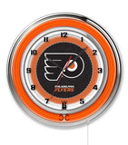 19" Philadelphia Flyers Neon Clock