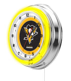 19" Pittsburgh Penguins Neon Clock