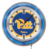 19" Pittsburgh Panthers Neon Clock