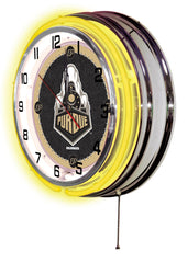 Purdue Boilermakers Officially Licensed Logo Neon Clock Wall Decor