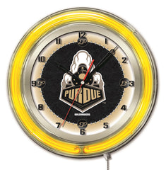 Purdue Boilermakers 19" Neon Clock by Holland Bar Stool Company