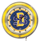 19" South Dakota State University Jackrabbits Neon Clock