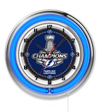 19" Tampa Bay Lightning 2021 Stanley Cup Neon Clock