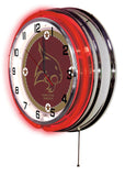 19" Texas State Neon Clock | TSU Bobcats Retro Neon Clock