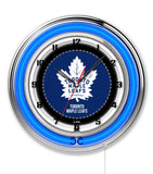 19" Toronto Maple Leafs Neon Clock