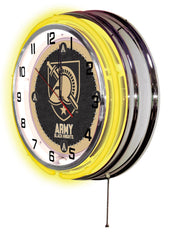 USMA ARMY Black Knights Officially Licensed Logo Neon Clock Wall Decor