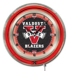 19" Valdosta State Blazers Officially Licensed Logo Neon Clock Wall Decor
