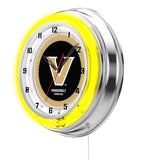 19" Vanderbilt Commodores Neon Clock