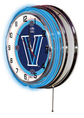 19" Villanova Wildcats Officially Licensed Logo Neon Clock Wall Decor