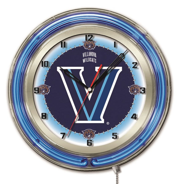 19" Villanova Wildcats Neon Clock