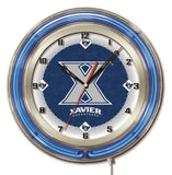 19" Xavier Musketeers Neon Clock