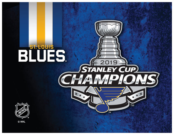 24" X 32" St. Louis Blues Stanley Cup Printed Canvas