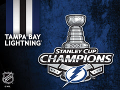 24" X 32" Tampa Bay Lightning 2021 Stanley Cup Printed Canvas