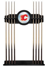 Calgary Flames Cue Rack with Black Finish