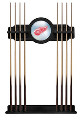 Detroit Red Wings Cue Rack with Black Finish