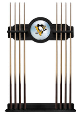 Pittsburgh Penguins Cue Rack with Black Finish