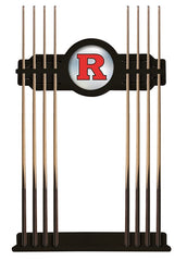 Rutgers University Cue Rack with Black Finish