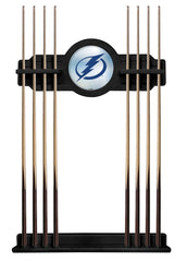 Tampa Bay Lightning Cue Rack with Black Finish