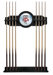 University of Wisconsin Badger Cue Rack with Black Finish