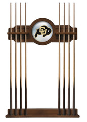 University of Colorado Cue Rack with with Chardonnay Finish