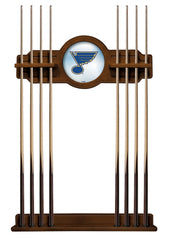 St. Louis Blues Cue Rack with Chardonnay Finish
