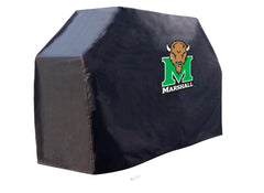 Marshall University Thundering Herd Officially Licensed Logo Outdoor Grill Cover Side View