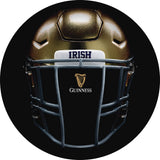 L216 Black Wrinkle Notre Dame & Guinness Beer Helmet Pub Table