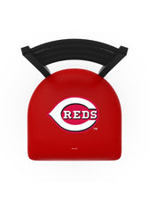 MLB's Cincinnati Reds Logo Stationary Bar Stool with Ladder back from Holland Bar Stool Co. Top View