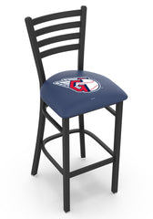 MLB's Cleveland Guardians Logo Stationary Bar Stool with Ladder back from Holland Bar Stool Co.