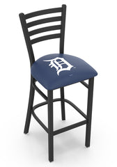 MLB's Detroit Tigers Logo Stationary Bar Stool with Ladder back from Holland Bar Stool Co.
