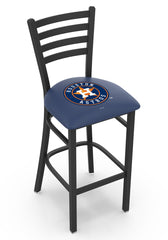 MLB's Houston Astros Logo Stationary Bar Stool with Ladder back from Holland Bar Stool Co.