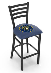 MLB's Milwaukee Brewers Logo Stationary Bar Stool with Ladder back from Holland Bar Stool Co.