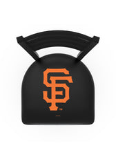 MLB's San Francisco Giants Logo Stationary Bar Stool with Ladder back from Holland Bar Stool Co. Top View