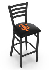 MLB's San Francisco Giants Logo Stationary Bar Stool with Ladder back from Holland Bar Stool Co.