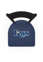 MLB's Tampa Bay Devil Rays Logo Stationary Bar Stool with Ladder back from Holland Bar Stool Co. Top View