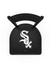 MLB's Chicago White Sox Logo Stationary Bar Stool with Ladder back from Holland Bar Stool Co. Top View