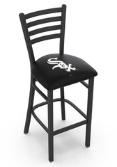 MLB's Chicago White Sox Logo Stationary Bar Stool with Ladder back from Holland Bar Stool Co.
