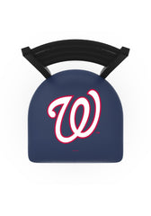 MLB's Washington Nationals Logo Stationary Bar Stool with Ladder back from Holland Bar Stool Co. Top View
