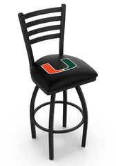 University of Miami Hurricanes L014 Officially Licensed Logo Holland Bar Stool Home Decor