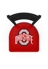 Ohio State University Buckeyes L014 Officially Licensed Logo Holland Bar Stool Home Decor Top View