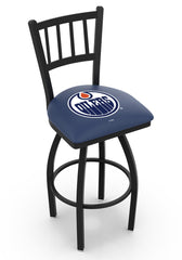 Edmonton Oilers NHL L018 Bar Stool | 25", 30", 36" Seat Height Edmonton Oilers Ice Hockey Barstool
