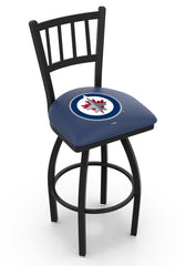 Winnipeg Jets NHL L018 Bar Stool | 25", 30", 36" Seat Height Winnipeg Jets Ice Hockey Barstool