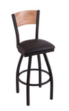 University of Wisconsin Badgers Script W L038 Laser Engraved Bar Stool by Holland Bar Stool