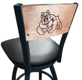 Fresno State University Bulldogs L038 Laser Engraved Bar Stool by Holland Bar Stool