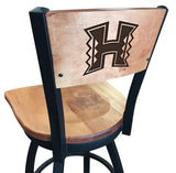 Hawaii Rainbow Warriors L038 Laser Engraved Bar Stool by Holland Bar Stool