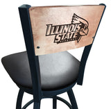 Illinois State University Redbirds L038 Laser Engraved Bar Stool by Holland Bar Stool