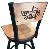 Illinois State University Redbirds L038 Laser Engraved Bar Stool by Holland Bar Stool
