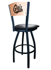 University of Montana Grizzlies L038 Laser Engraved Bar Stool by Holland Bar Stool
