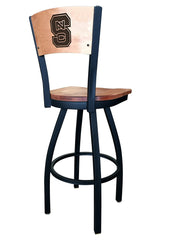 NC State Wolfpack L038 Laser Engraved Bar Stool by Holland Bar Stool
