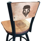 University of New Mexico Lobos L038 Laser Engraved Bar Stool by Holland Bar Stool